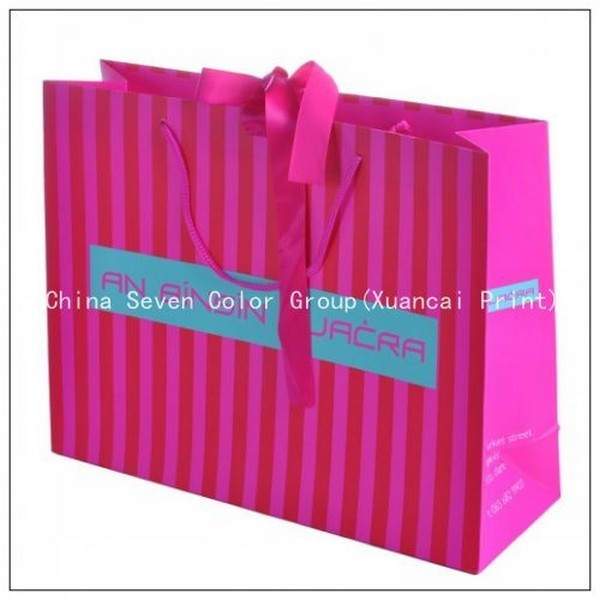 2018 New Luxury Shopping Paper Bag For Cloth 